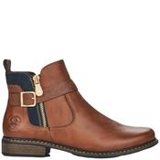 Rieker Womens Zip Ankle Boot - Brown - 39 image