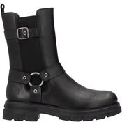 Rieker Womens Zip Fur Lined Ankle Boot - Black - 38 image