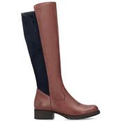 Rieker Womens Zip High Leg Boot - Brown - 37
