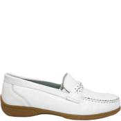 Piero Masetti Womens Moccasin Loafer - White - 41 image