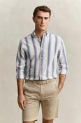Gant 3260076 REG COTTON LINEN STRIPE SS SHIRT • Pauls of Kilkenny