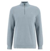 Barbour MKN1717 Essential Honeycomb Half Zip Sweater • Pauls of Kilkenny
