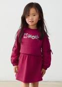 Mayoral 4.917 Emboridered fleece dress • Pauls of Kilkenny image