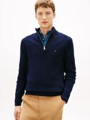 Tommy Hilfiger MW0MW36536 Lambswool Zip Mock Sweater • Pauls of Kilkenny image