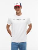 Tommy Jeans DM0DM20744 TJM REG LINEAR LOGO TEE EXT • Pauls of Kilkenny image