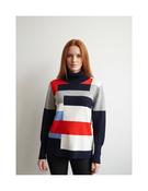 Scorzzo 0226017 TURTLENECK INTARSIA SWEATER • Pauls of Kilkenny image