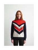 Scorzzo 0226029 PERKINS-NECK INTARSIA SWEATER • Pauls of Kilkenny image