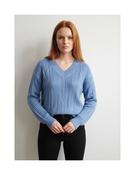 Scorzzo 0226229 V-NECK TEXTURED SWEATER • Pauls of Kilkenny image