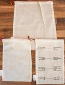 Thin Organic Cotton Reusable Bags (3 Sizes)
