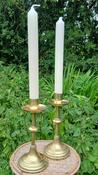 Antique brass candle holders image