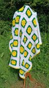 Vintage 70s Crochet Blanket image