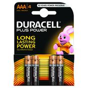 Duracell AAA Batteries LR03 1.5V pk4