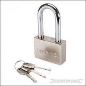 Silverline Padlock Long Shackle 60mm image