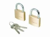 Silverline Keyed Alike Padlocks 2pk 40mm image