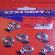 Expandet Rosett Picture Hook Accessories pk6 image