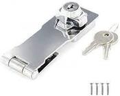 3" Locking Hasp &amp; Staple Chrome image