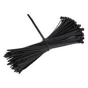 150mm x 3.6mm Black Cable Ties (100) image