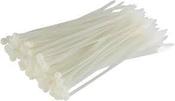 200mm x 4.8mm White Cable Ties (100) image