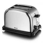 Swan 2 Slice Traditional Stainless Steel Toaster image
