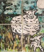 Sheep Gazing - 33cm