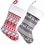 Deluxe Plush Nordic Reindeer Stocking, Personalised Gift image