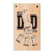 Fist Bump Hanging Plaque - Personalised Gift image