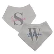 Embroidered Bandana Bib - Personalised Gift