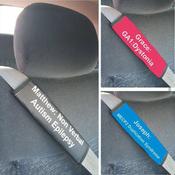 Medical ID Car Seat Belt Cover, Personalised Gift image
