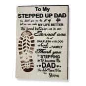 Stepped Up Dad Easel, Personalised Gift image