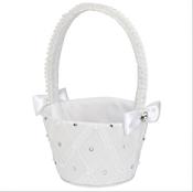 Satin Flowergirl Basket, Personalised Gift