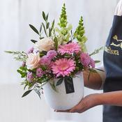 Pastels arrangement made with the finest flowers image