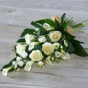 White Rose and Calla Lily Sheaf