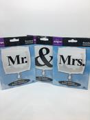 Mr. &amp; Mrs. Foil Balloons Set Of Tree image