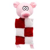 Squeaky Squares Pig Christmas Dog Toy – 6 Squeakers &amp; Plush Fun | Holly &amp; Robin image