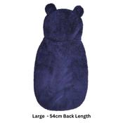 Cupid &amp; Comet | Christmas Dog Costume | Festive Navy Teddy Bear Hoodie