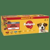 Pedigree Mixed Selection In Jelly 🐮🐔🐟 Wet Dog Food Pouches 40 x 100g image