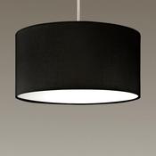 Lucia Ceiling Pendant Shade in Black with Diffuser- L30LUCIABLK/PEN image