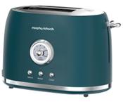 Morphy Richards Colour Boutique 2 Slice Matt Steel Toaster Teal Green | 980601 image