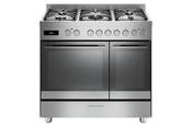 Fisher &amp; Paykel 90cm Series 7 Contemporary Dual Fuel 5 Burner Freestanding Cooker - Steel | OR90L7DBGFX2 image