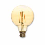 Source LED Filament Dimmable Vintage Globe B22, 7w, 2200K