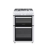 NordMende FS 60cm Twin Cavity LPG Gas Cooker White l CTG62LPGWH