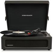 Crosley CR8017B-BK Voyager Portable Turntable with Bluetooth Receiver and Built-in Speakers – Black image