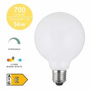 E27 Led Dim Med Globe Lamp 6w 750lm Opal image