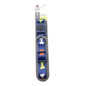 M-PETS Bones Collar, Navy Blue image