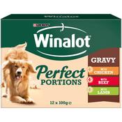 WINALOT Perfect Portions in Gravy Pouch Multipack, 12x100g image
