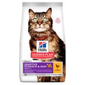 HILLS Sensitive Stomach &amp;amp; Skin Cat Food, 1.5kg image