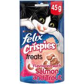 FELIX Crispies Treats, Salmon &amp;amp; Trout 45g image