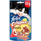 FELIX Crispies Treats, Beef &amp;amp; Chicken 45g image