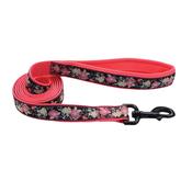 RIBBON Lead, Black &amp;amp; Pink Flowers image