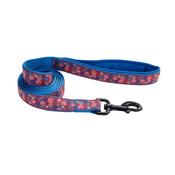 RIBBON Lead, Red &amp;amp; Blue Paws image